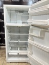 Ge Used Refrigerator Top and Bottom 28x64 (White) 