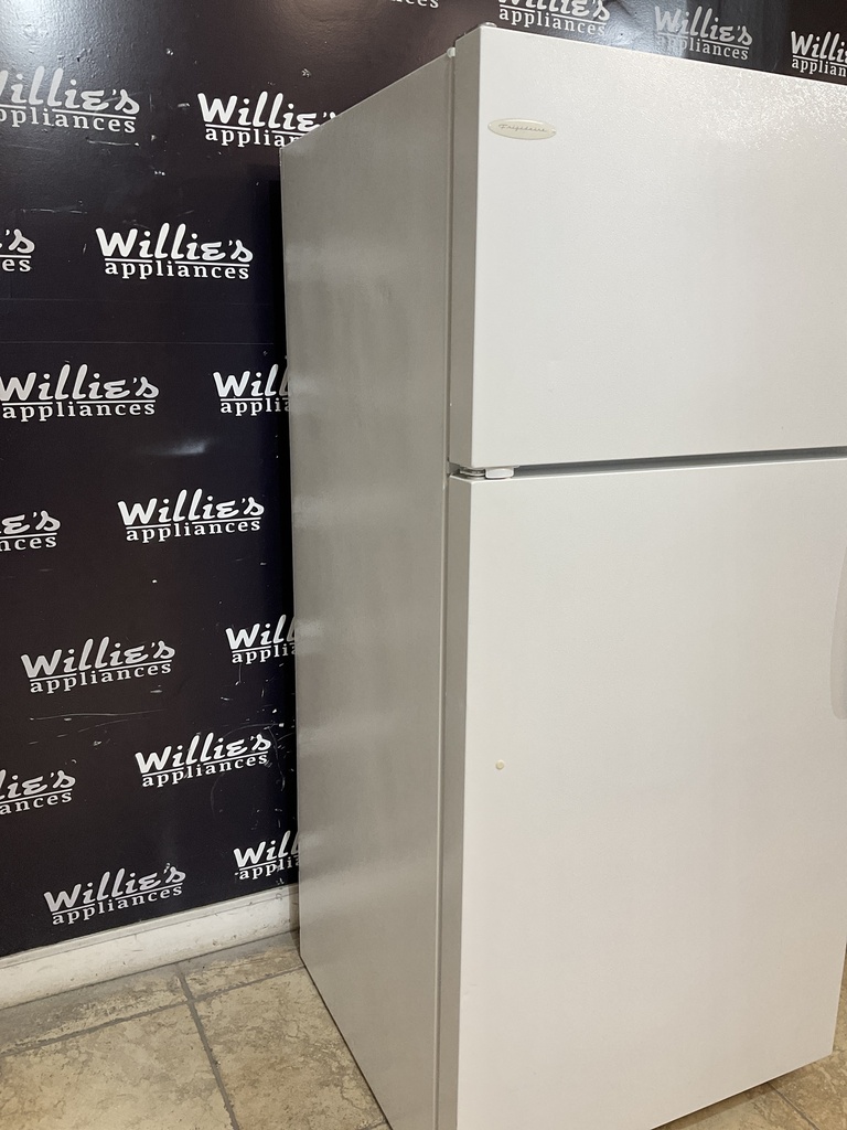Frigidaire Used Refrigerator Top and Bottom 30x65 1/2” (White) 