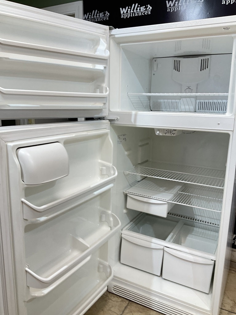 Frigidaire Used Refrigerator Top and Bottom 30x65 1/2” (White) 