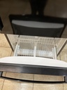 Whirlpool Used Refrigerator Top and Bottom Mount 30x65 1/2” (Black) 