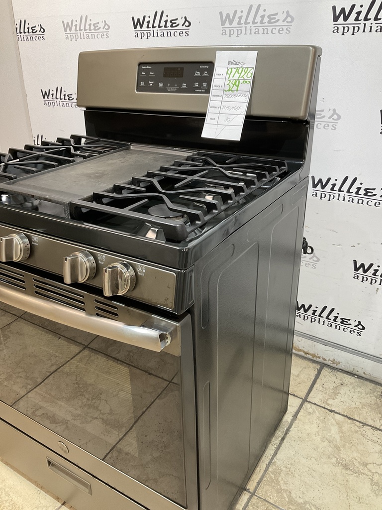 Ge Used Natural Gas Stove 30inches (Stainless Steel) 