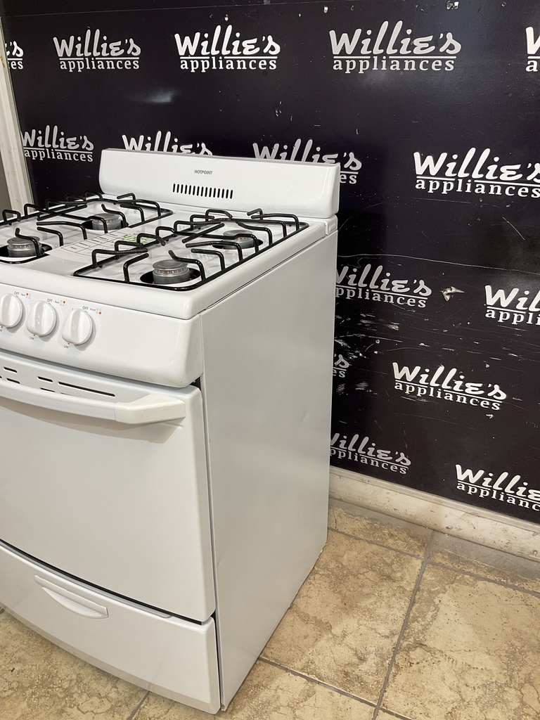 Hotpoint Used Natural Gas Stove 24inches (White) 