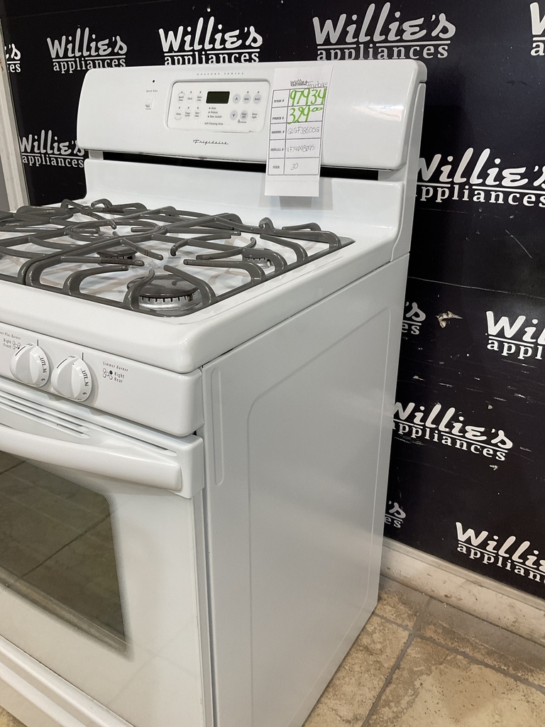 Frigidaire Used Natural Gas Stove 30inches (White) 