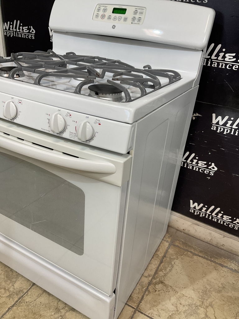 Ge Used Natural Gas Stove 30inches (White) 