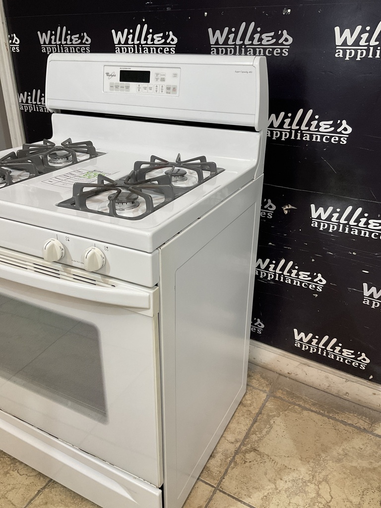 Whirlpool Used Natural Gas Stove 30inches (White) 