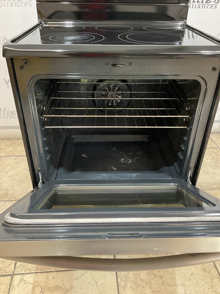 Frigidaire Used Electric Stove 220volts (40/50 AMP) 30inches {4 prong} (Stainless Steel) 