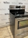 Frigidaire Used Electric Stove 220volts (40/50 AMP) 30inches {4 prong} (Stainless Steel) 
