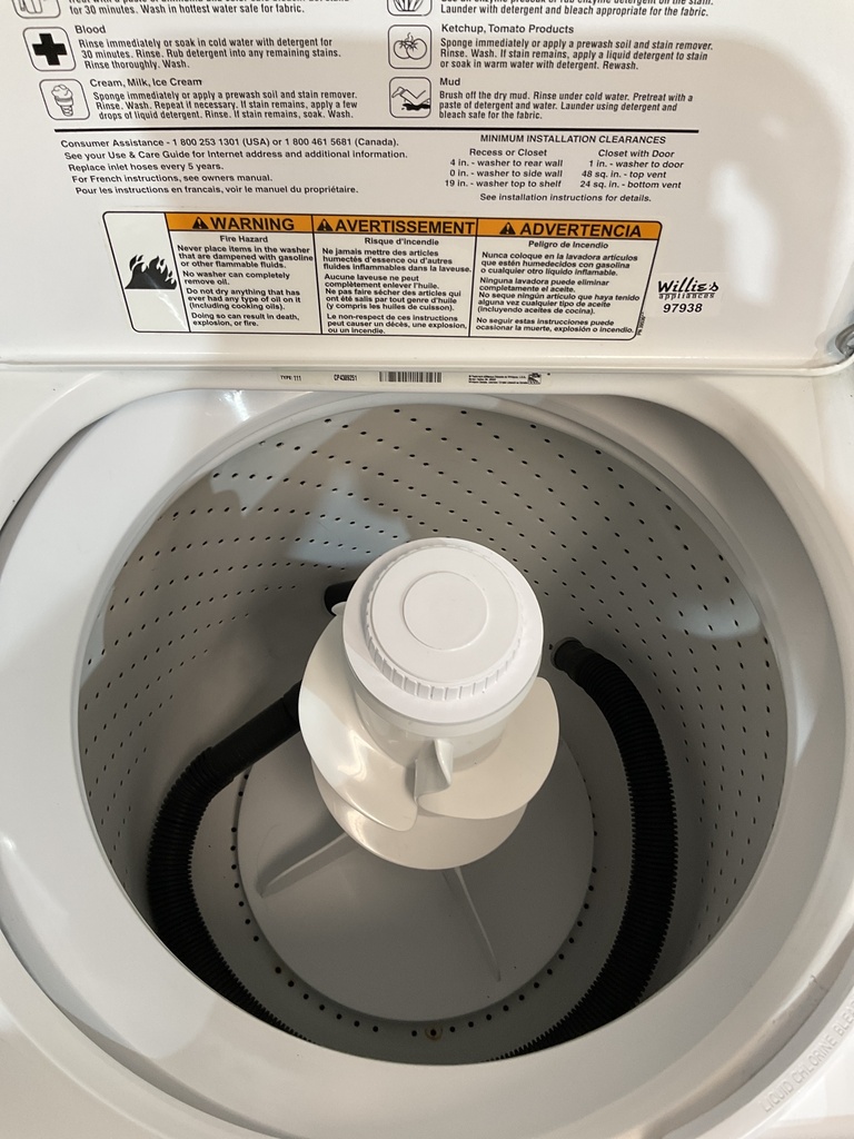 Whirlpool Used Washer Top-load 27inches (White) 