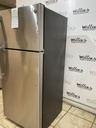 Ge Used Refrigerator Top and Bottom 28x64 (Stainless Steel) 