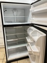 Whirlpool Used Refrigerator Top and Bottom 33x66 1/2” (Black) 