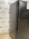 Whirlpool Used Refrigerator Top and Bottom 33x66 1/2” (Black) 