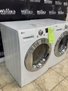 Lg Used Electric Set Washer/Dryer 220volts (30 AMP) 23 1/2” {3 prong} (White) 