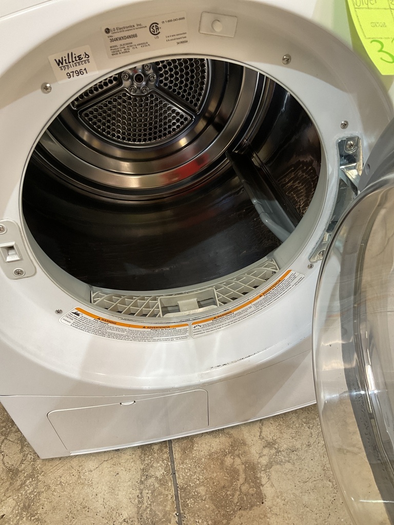 Lg Used Electric Set Washer/Dryer 220volts (30 AMP) 23 1/2” {3 prong} (White) 