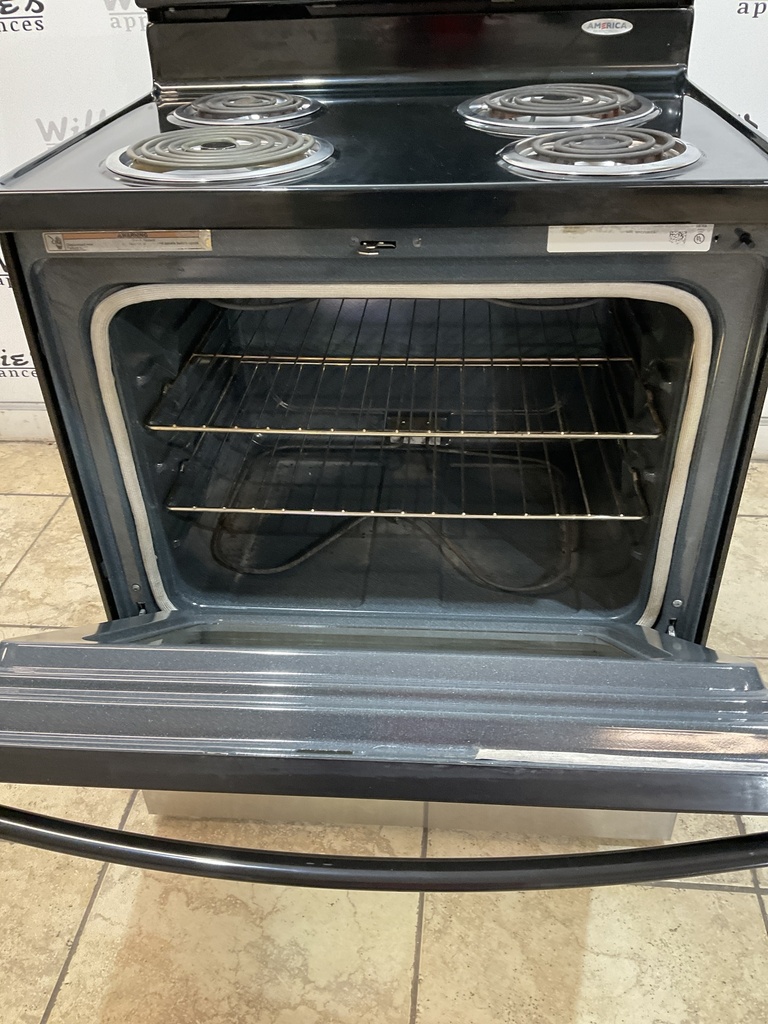 Whirlpool Used Electric Stove 220volts (40/50 AMP) 30inches {no cord} (Stainless Steel) 