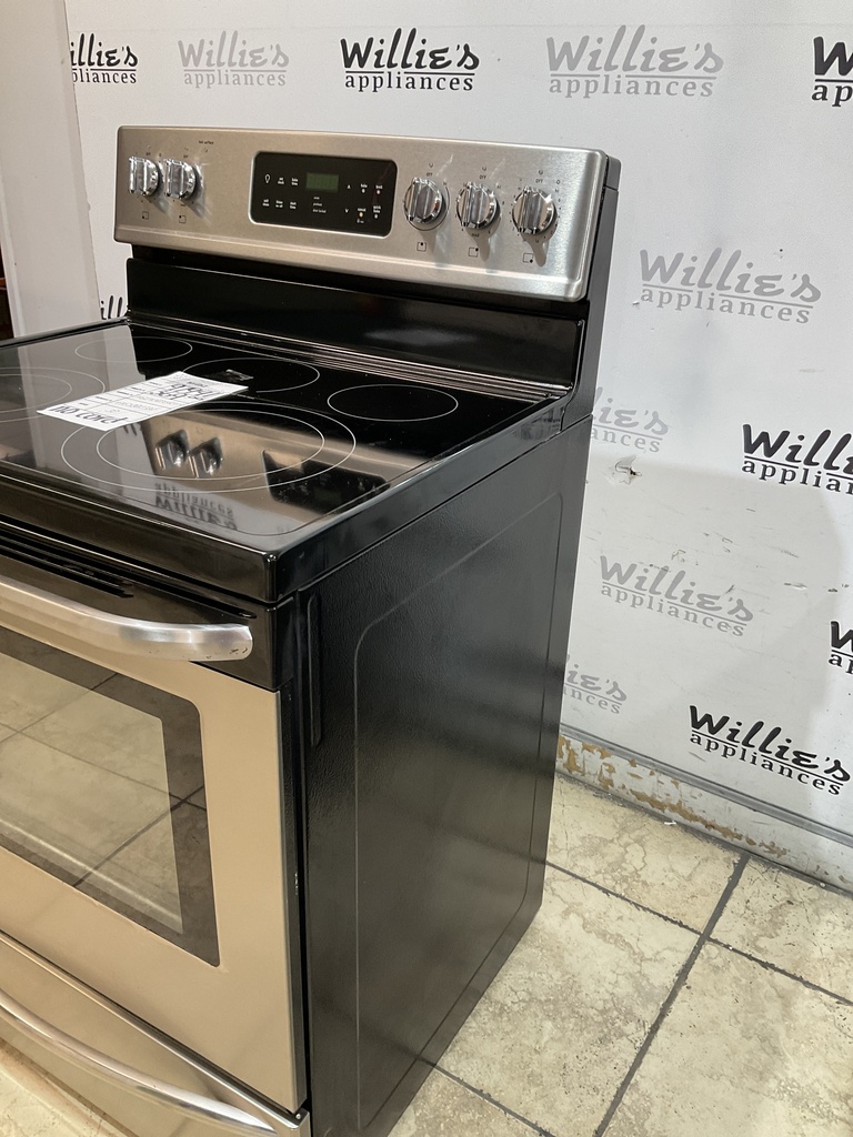 Frigidaire Used Electric Stove 220volts (40/50 AMP) 30inches {no cord} (Stainless Steel) 