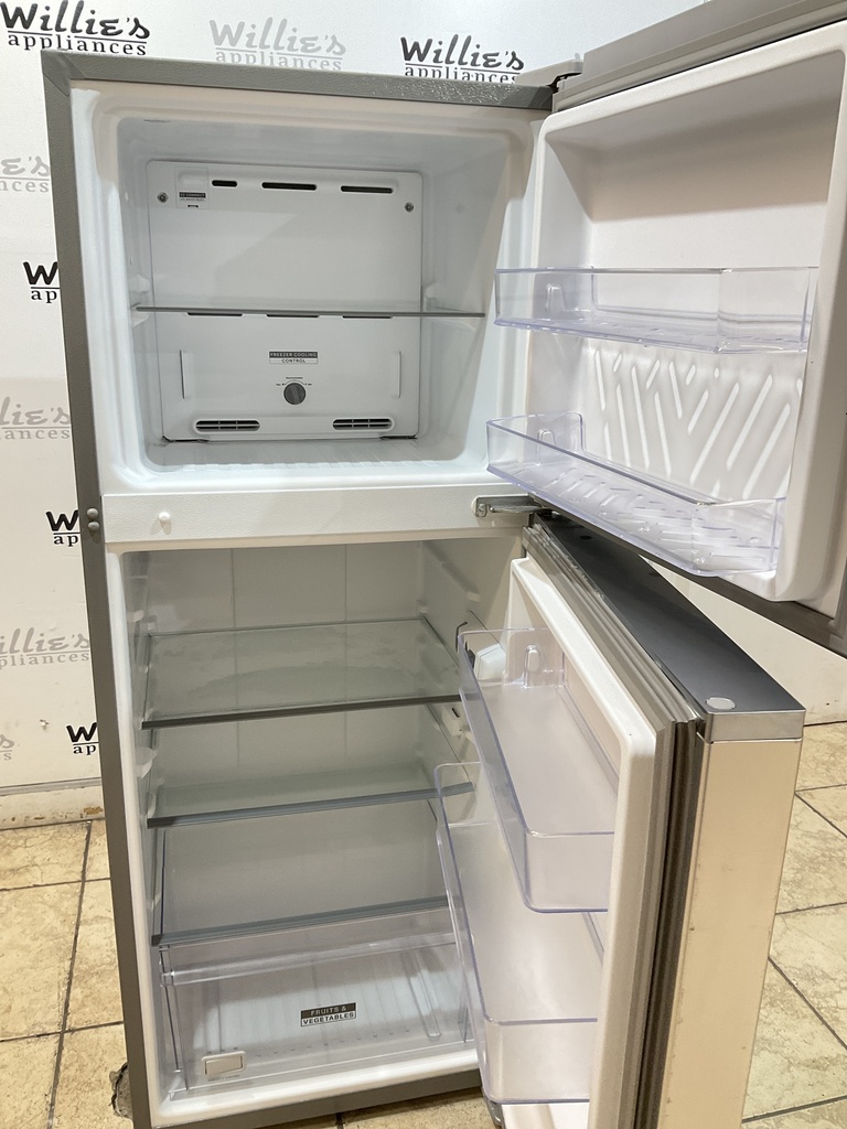 Whirlpool Used Refrigerator Top and Bottom 24x61 1/2” (Stainless Steel) 