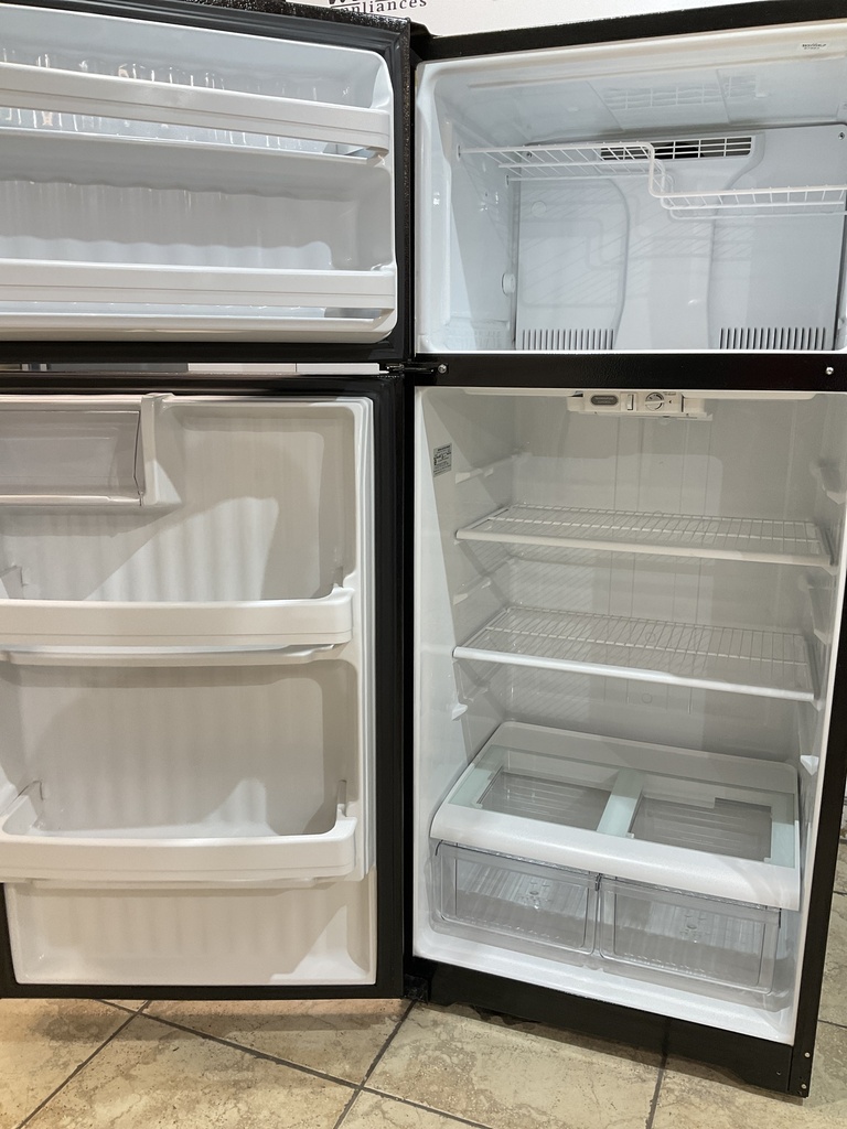 Ge Used Refrigerator Top and Bottom 28x64 1/2” (Black) 
