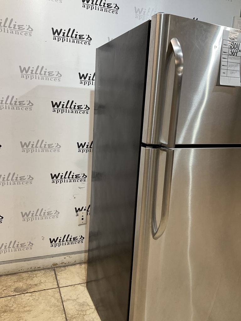 Frigidaire Used Refrigerator Top and Bottom 30x65 1/2" (Stainless Steel) 