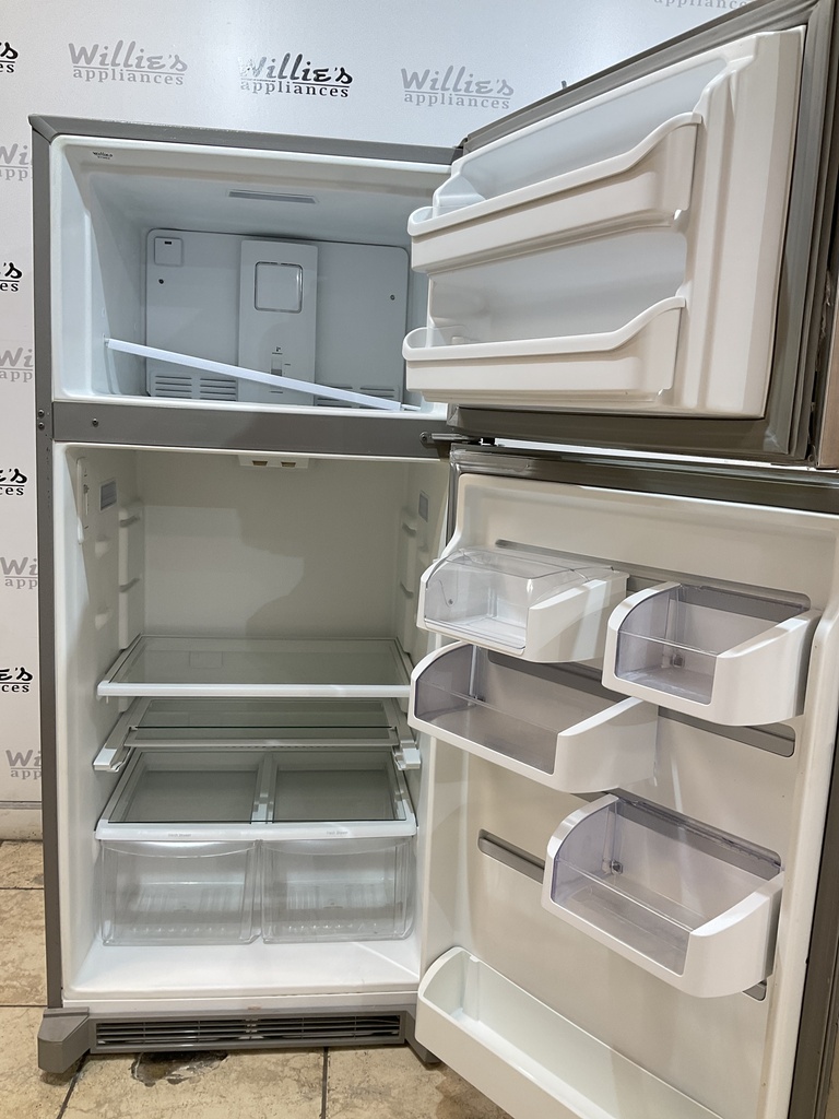 Frigidaire Used Refrigerator Top and Bottom 30x66 1/2” (Stainless Steel) 