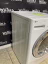 Lg Used Electric Dryer 220volts (30 AMP) 27inches {no cord}  (White)