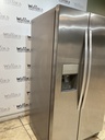 Whirlpool Used Refrigerator Side By Side 36x68 1/2” (Stainless Steel) 