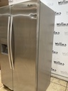 Whirlpool Used Refrigerator Side By Side 36x68 1/2” (Stainless Steel) 