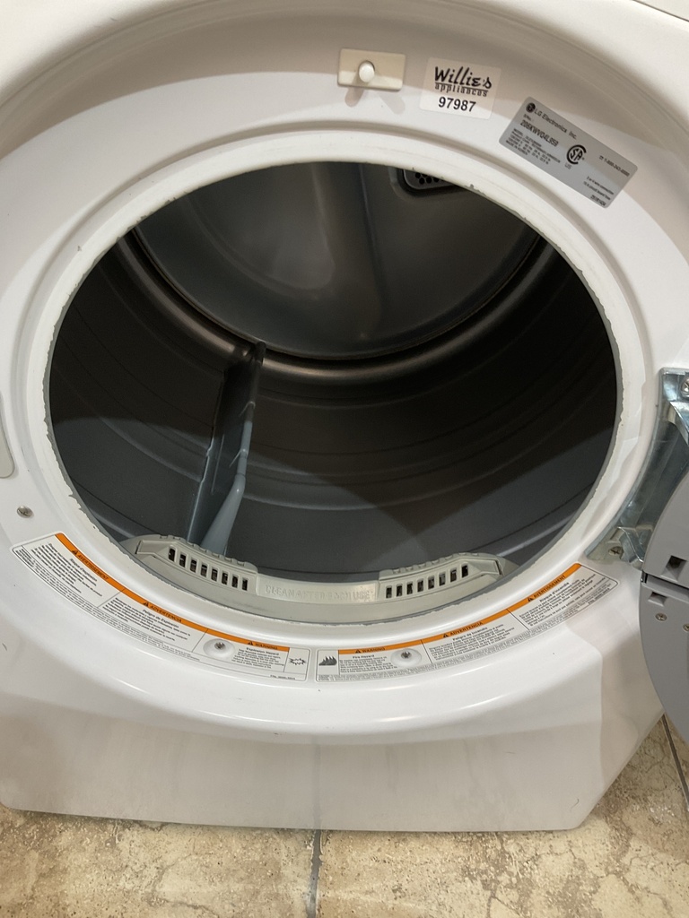 Lg Used Electric Dryer 220volts (30 AMP) 27inches {3 prong} (White) 