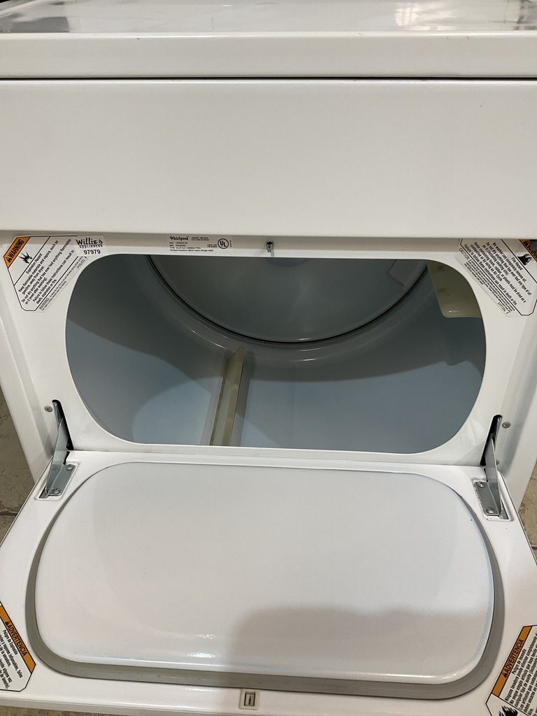 Whirlpool Used Electric Dryer 220volts (30 AMP) 29inches {no cord} (White) 