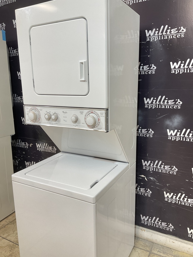 Whirlpool Used Electric Unit Stackable 220volts (30 AMP) 24x71 1/2” {4 prong} (White) 