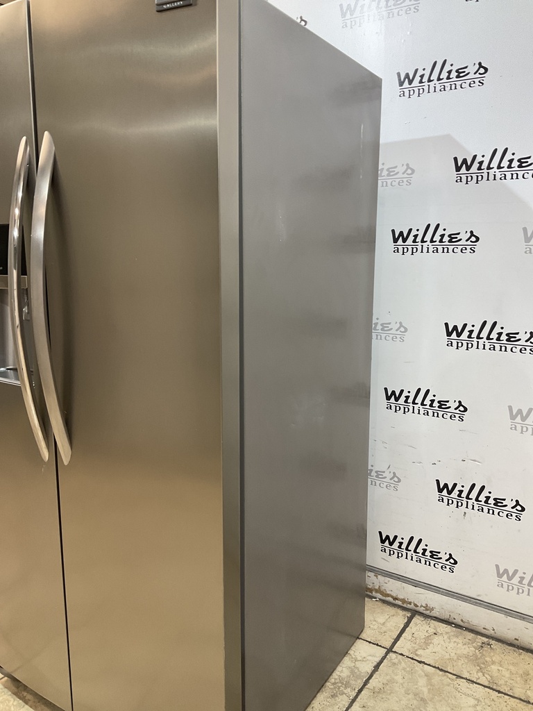Frigidaire Used Refrigerator Side by Side 33x70 (Stainless Steel) 