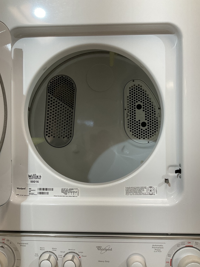 Whirlpool Used Natural Gas Unit Stackable 24x71 1/2” (White) 