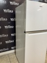Whirlpool Used Refrigerator Top and Bottom 24x61 1/2” (White) 