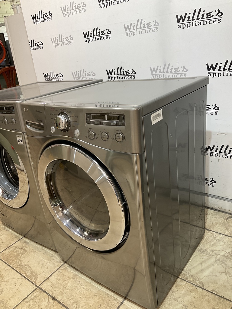 Lg Used Natural Gas Set Washer/Dryer 27inches  (Grey) 