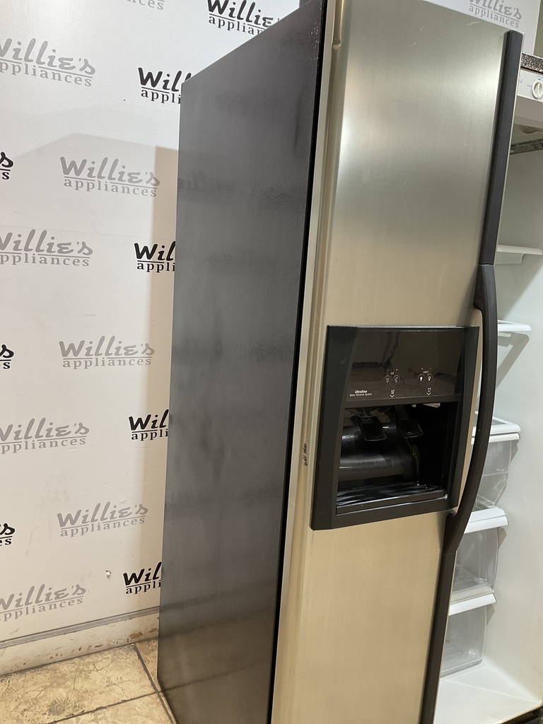 Whirlpool Used Refrigerator Side by side 36x68 1/2 (Stainless Steel) 