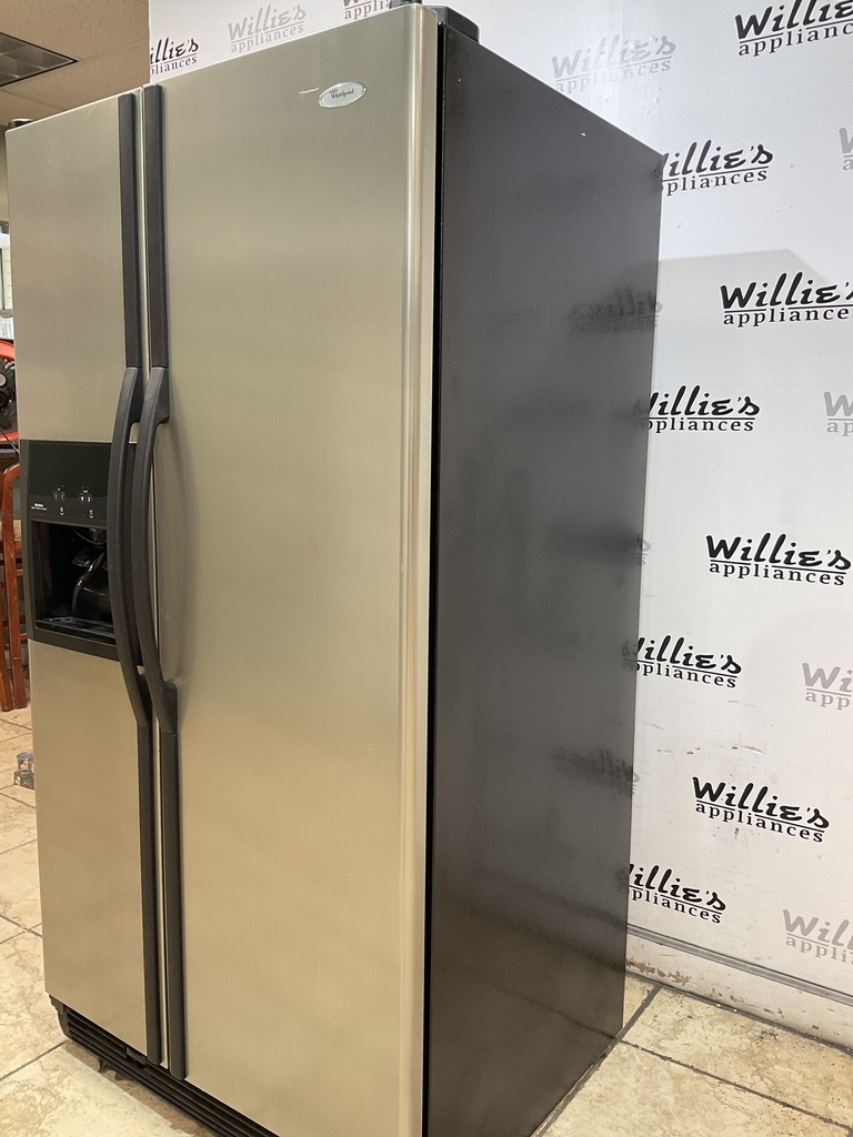 Whirlpool Used Refrigerator Side by side 36x68 1/2 (Stainless Steel) 