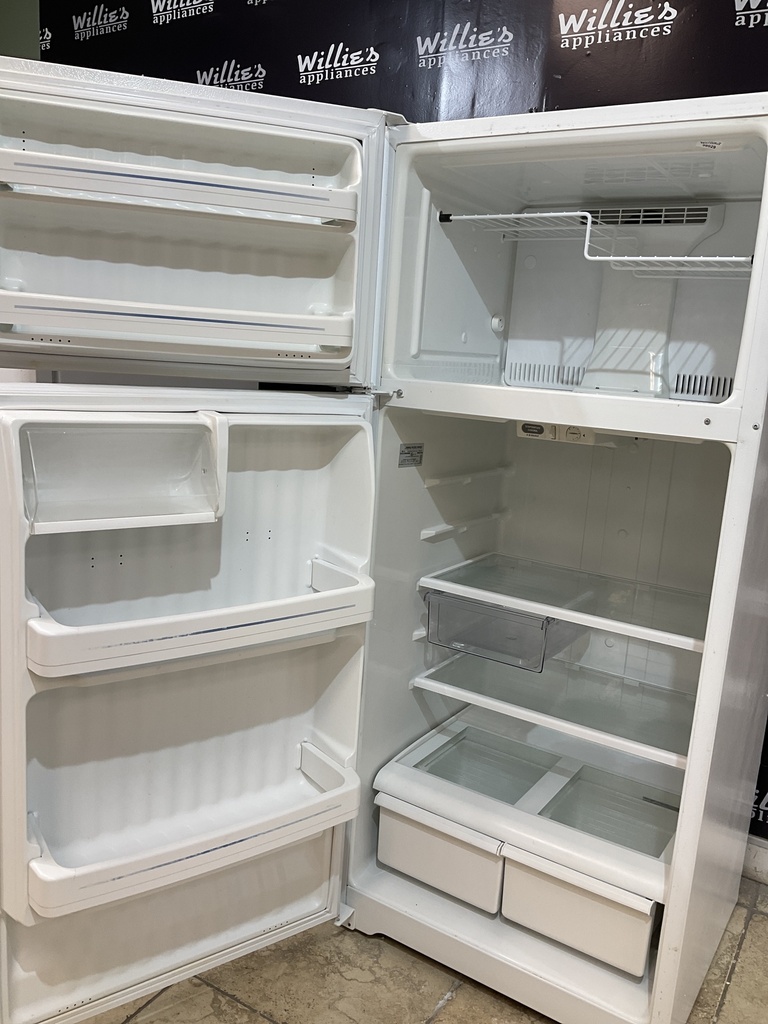 Hotpoint Used Refrigerator Top and Bottom 28x64 1/2” (White) 