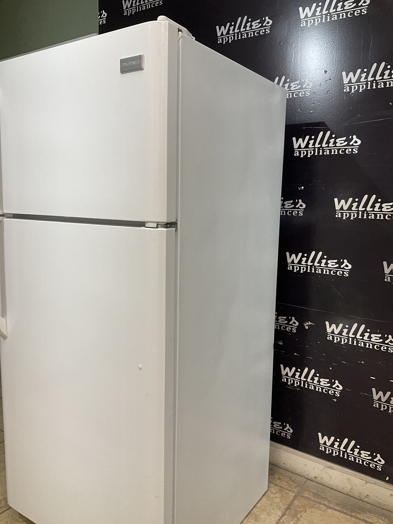 Frigidaire Used Refrigerator Top and Bottom 30x65 1/2” (White)