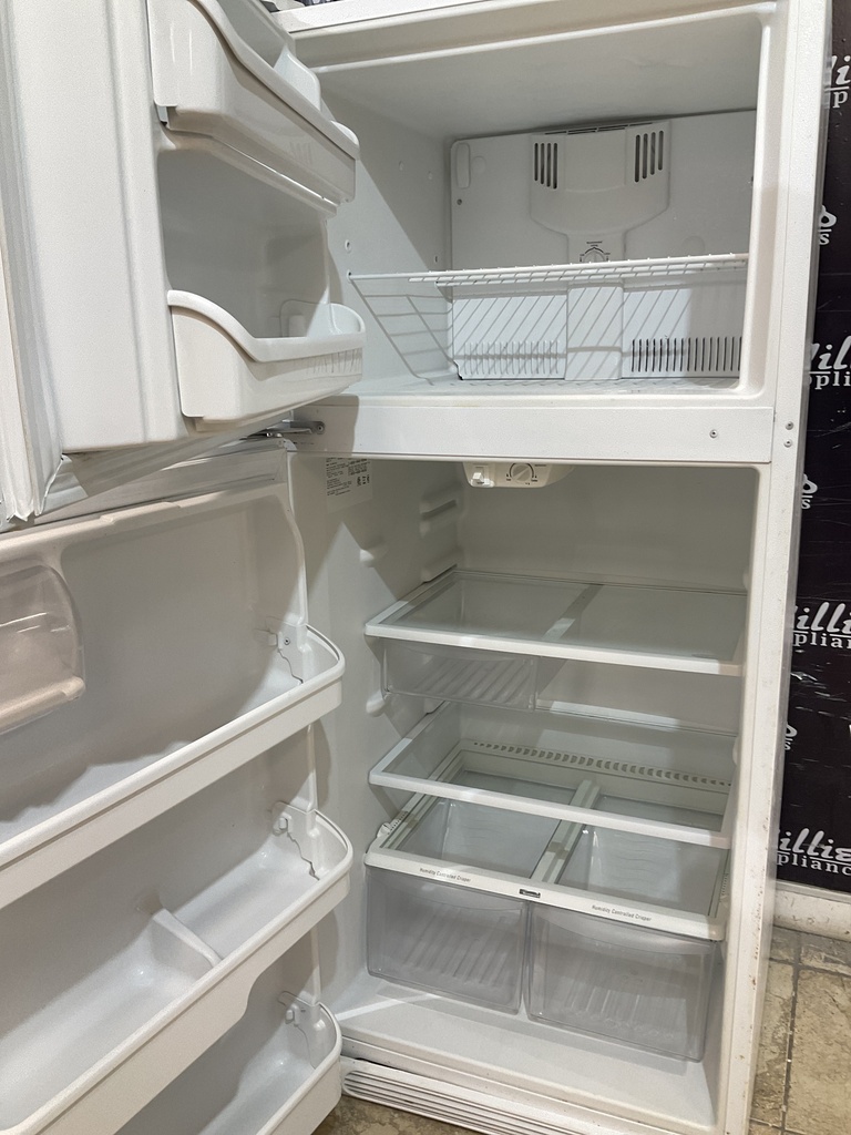 Frigidaire Used Refrigerator Top and Bottom 30x68 1/2” (White) 