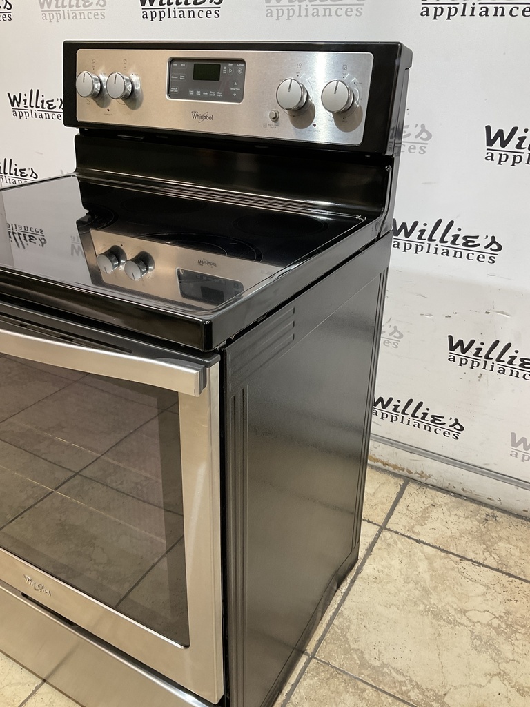 Whirlpool Used Electric Stove 220volts (40/50 AMP) 30inches {4 prong} (Black) 