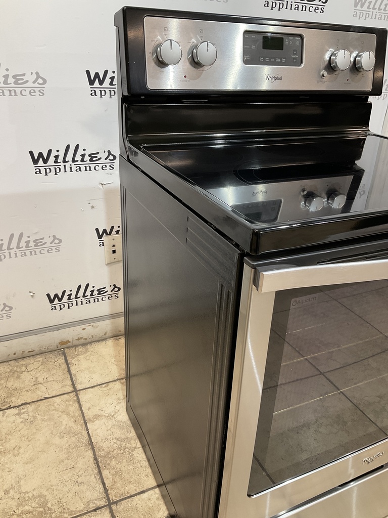 Whirlpool Used Electric Stove 220volts (40/50 AMP) 30inches {4 prong} (Black) 
