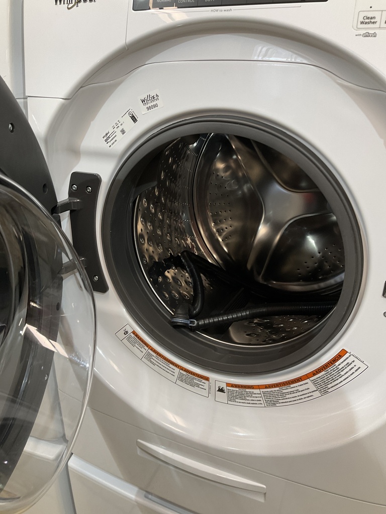 Whirlpool Used Electric Set Washer/Dryer Front-load 220volts (30 AMP) 27inches {no cord} (White) 