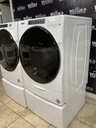 Whirlpool Used Electric Set Washer/Dryer Front-load 220volts (30 AMP) 27inches {no cord} (White) 