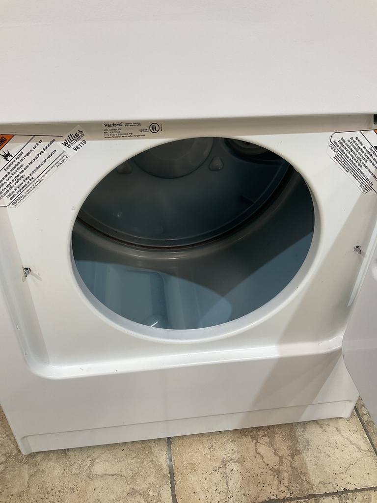 Whirlpool Used Electric Dryer 220volts (30 AMP) 29inches {3 prong} (White)