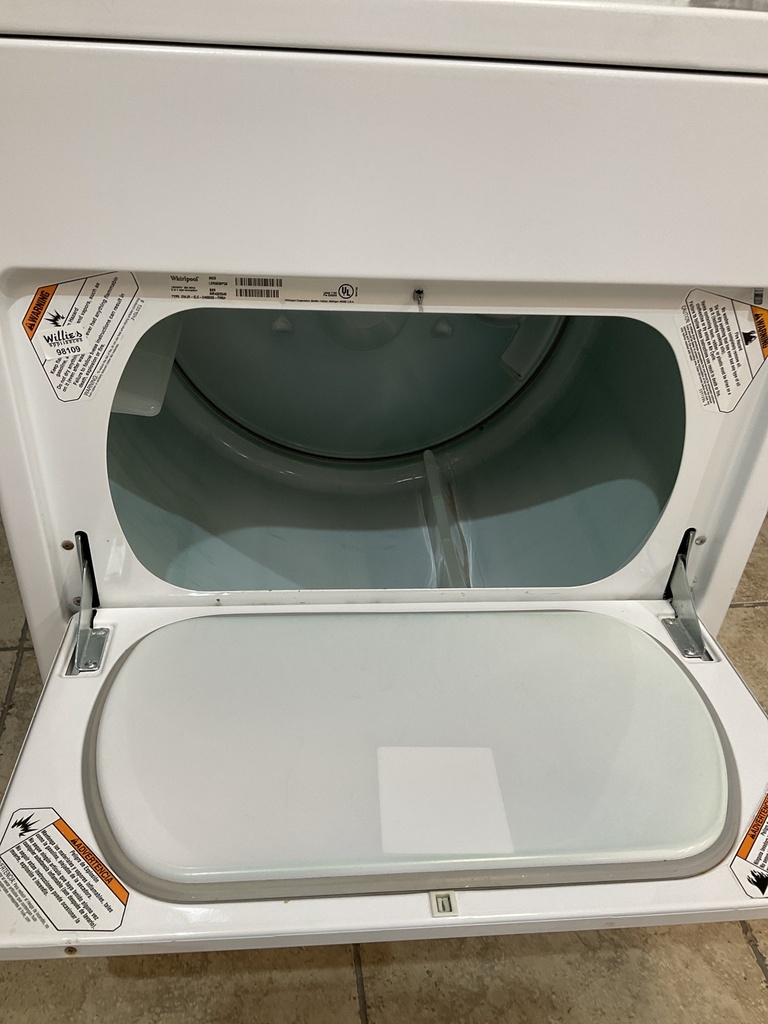 Whirlpool Used Electric Dryer 220volts (30 AMP) 29inches {no cord} (White)