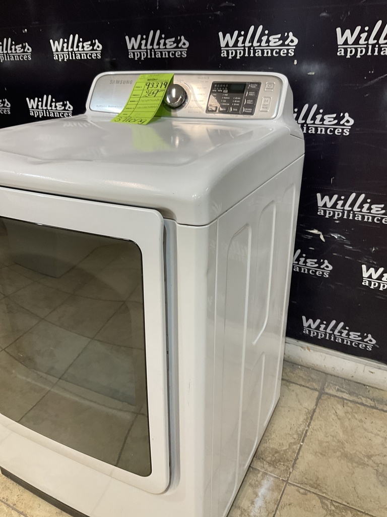 Samsung Used Electric Dryer 220volts (30 AMP) 27inches {3 prong} (White) 