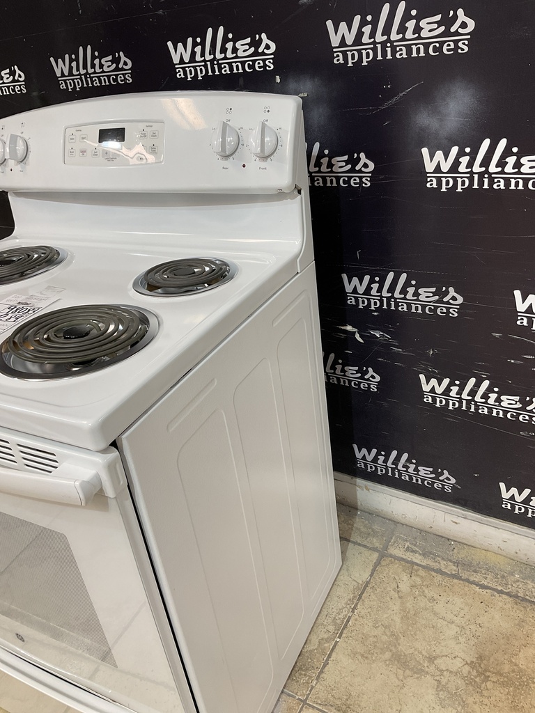Ge Used Electric Stove 220volts (40/50 AMP) 30inches {no cord} (White) 