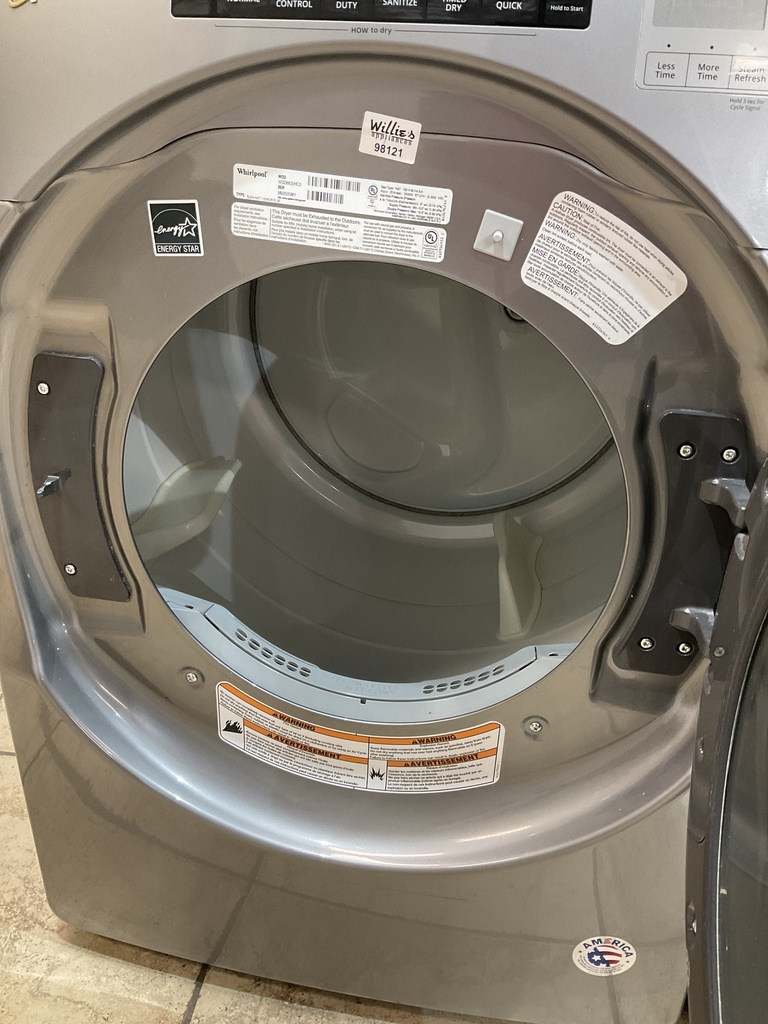 Whirlpool Used Natural Gas Set Washer/Dryer Front-load 27inches (Grey)
