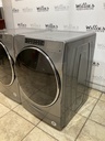 Whirlpool Used Natural Gas Set Washer/Dryer Front-load 27inches (Grey)