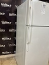 Ge Used Refrigerator Top and Bottom 28x67 (White) 
