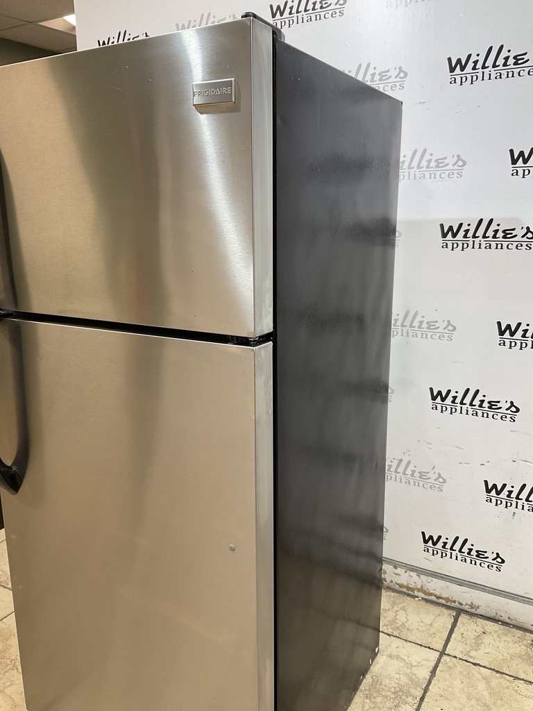 Frigidaire Used Refrigerator Top and Bottom 28x64 1/2” (Stainless Steel)